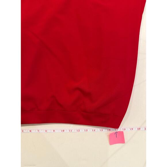 John Meyer Red Suit 16W Blazer & Skirt Set Leopard Lined Power Career Outfit - Picture 9 of 11